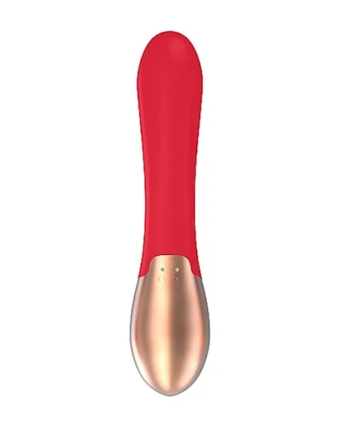 Heating Rabbit Vibrator - Opulent  - Red - 8 Inch
