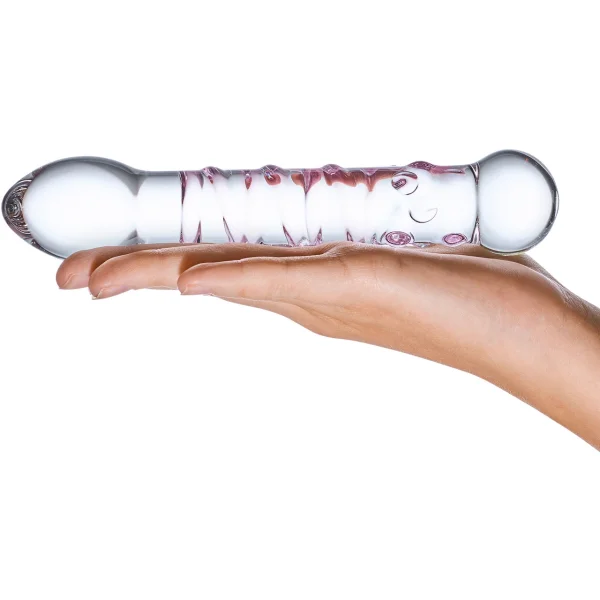 Gläs Spiral Staircase Full Tip G-Spot Glass Dildo