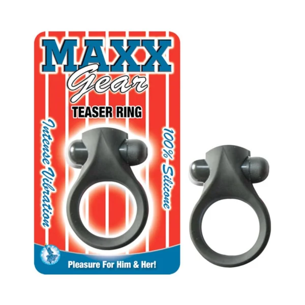 Maxx Gear Teaser Ring Black Vibrating Cockring — image 4 of 4