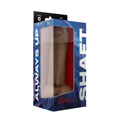 Shaft Model C 9 5 Inch Liquid Silicone Dong With Balls Oak