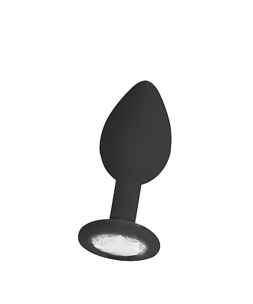 Regular Diamond Butt Plug - Black