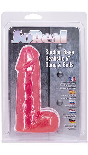 6" Realistic Cock + Balls