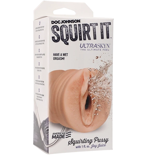 Doc Johnson Squirt It: Squirting Pussy Vanilla Stroker