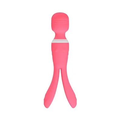 Triple Stimulation Wand Vibrator Pink