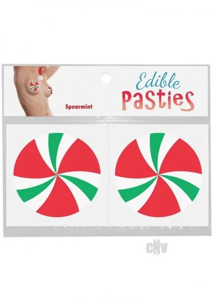 Edible Body Pasties Spearmint Candy Swirls — image 2 of 2
