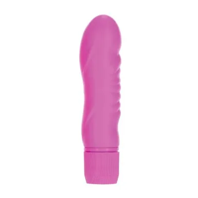 First Time Silicone Stud Pink Vibrator