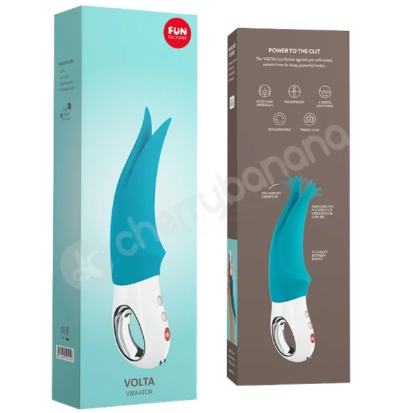 Fun Factory Volta Green Fluttering Foreplay External Couples Vibrator