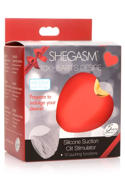 Shegasm 10x Heart's Desire Silicone Suction Clit Stimulator