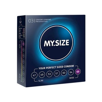 My Size Natural Latex Condom 69 Width 3 PCS