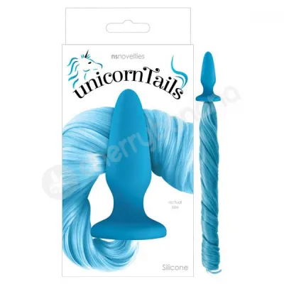 Unicorn Tails Blue Pony Tail Butt Plug