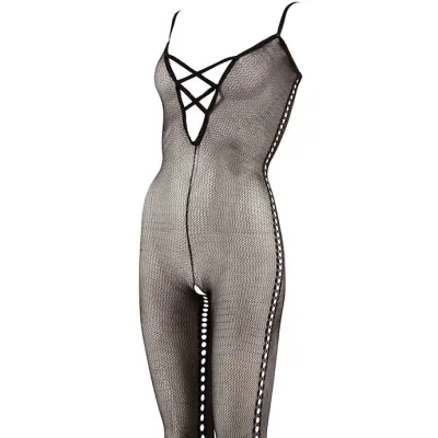 Net Catsuit Black L xl