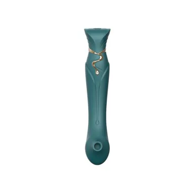 Zalo Queen Set Vibrator Green 8 5 Inches