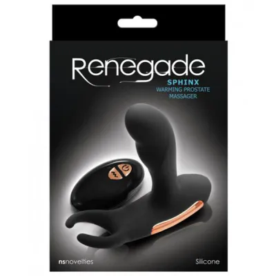Ns Novelties Renegade Sphinx Warming Prostate Massager Black