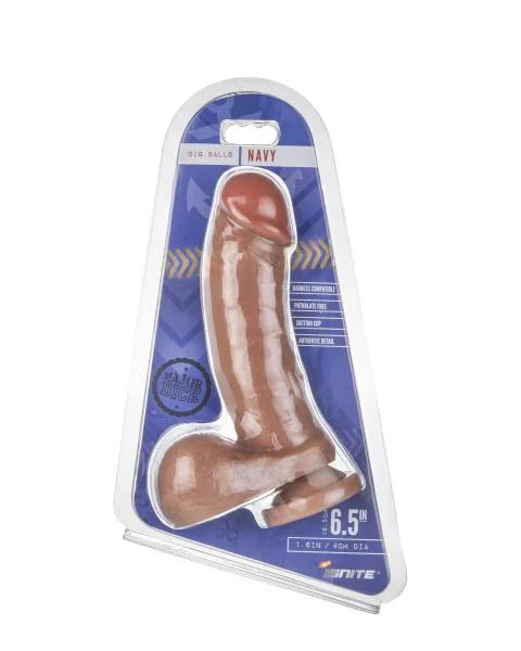 Major Dick Navy Tan Big Balls Dildo — image 4 of 4