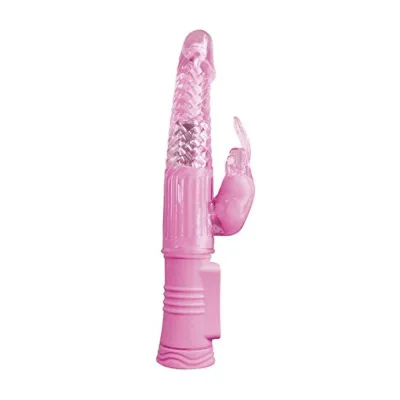 4play Deluxe Slim Rabbit Vibe Pink 9 Inch