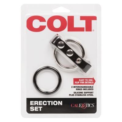 Erection Set Metal Cock Rings x2
