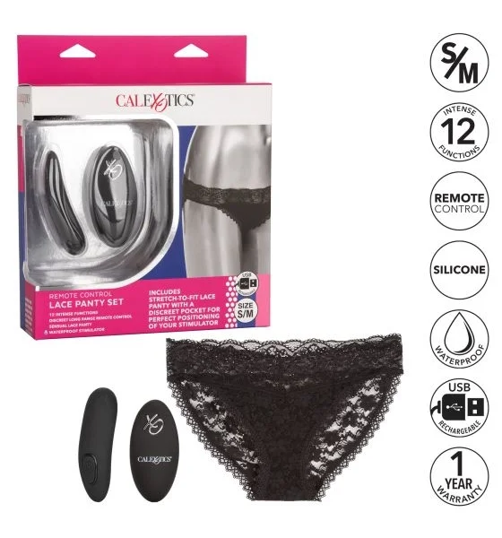 CalExotics - Remote Control Lace Panty Set - S/M — image 4 of 4