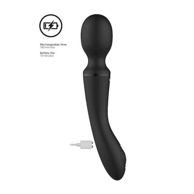 Enora Wand Vibrator Black 8 Inch