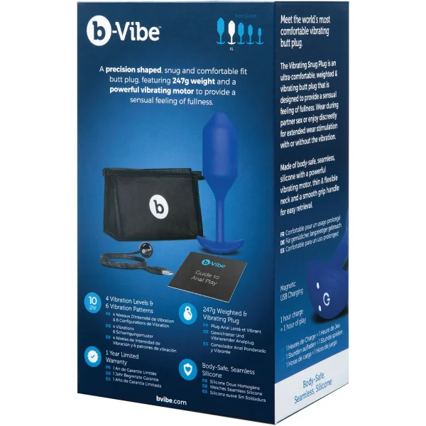 B-Vibe Snug Plug Vibrating XL