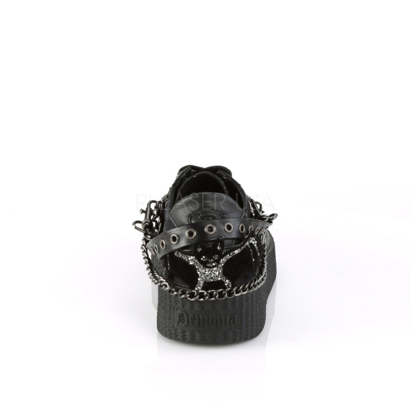 1 1/2 inches PF Round Toe Lace-Up Front Low Top Creeper Sneaker — image 4 of 16