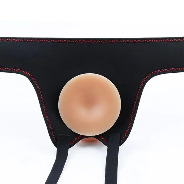 Ingen Vibrating 8.5-Inch Strap-On Dildo with Balls