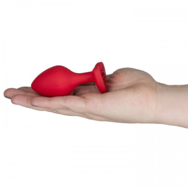 Bejewelled Red Heart Jewelled Butt Plug – 2.5, 3 or 3.5 Inch — image 5 of 6