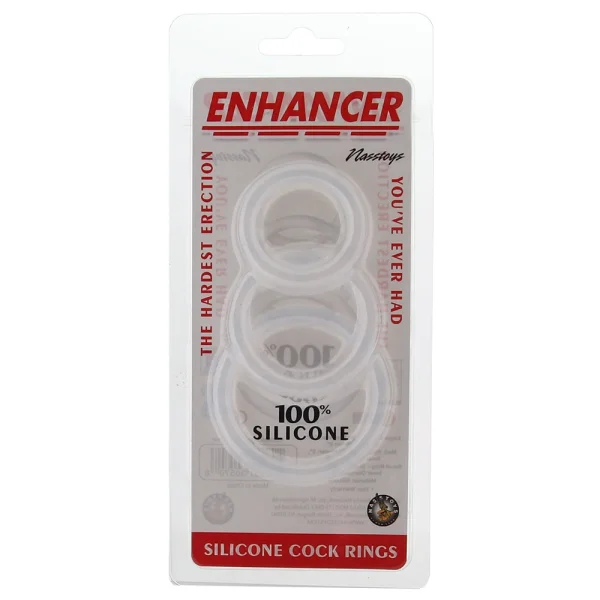 Enhancers Clear Cock Ring Set — image 6 of 6