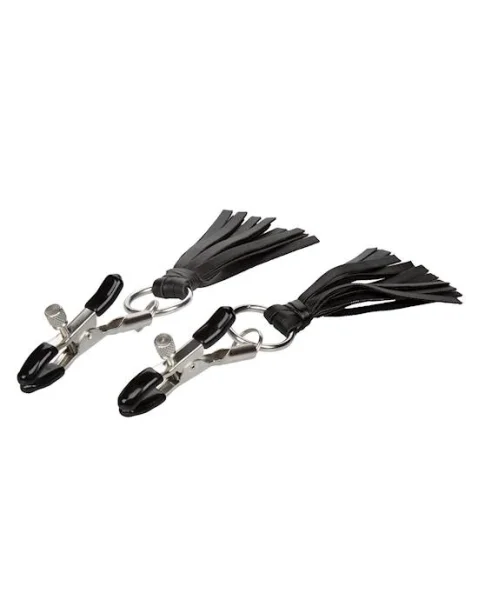 Nipple Play Playful Tassels Nipple Clamps - Black