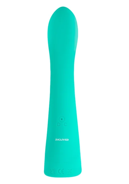 Come With Me Rechargeable Silicone G-Spot Vibrator With Come Hither Motion By Evolved Novelties - Green
