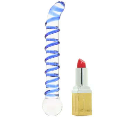 Mr Swirly 6 5 Inch G Spot Glass Dildo