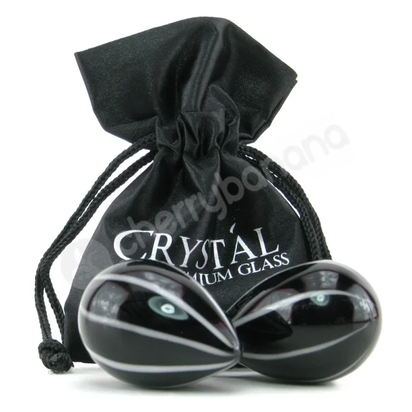 Crystal Black Premium Glass Eggs