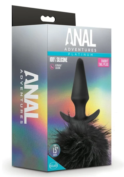 Anal Adventures Platinum - Rabbit Tail Plug — image 12 of 12