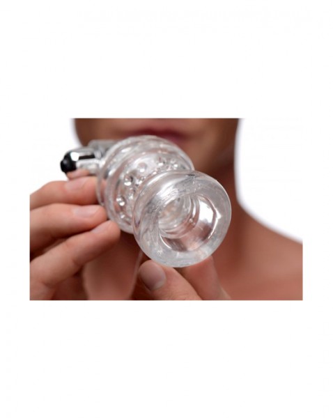 Clear Vibrating Penis Head Teaser - Clear