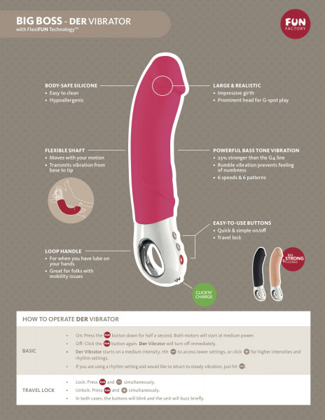 9" Big Boss G-Spot Vibrator