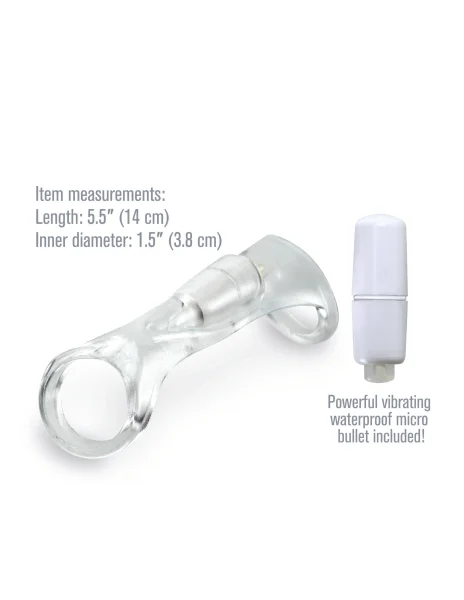 Fantasy X-Tensions Vibrating Cock Sling Clear