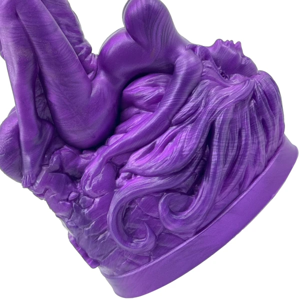 The Siren 9.5" Silicone Fantasy Dildo With Grinder By Uberrime - Purple Abyss