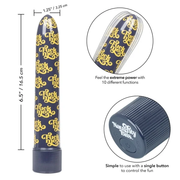 Naughty Bits Fuck Me Personal Waterproof Vibrator By CalExotics