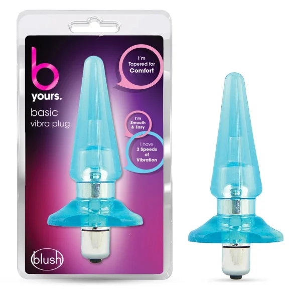Blush B Yours Blue  Basic Vibra Plug — image 6 of 10