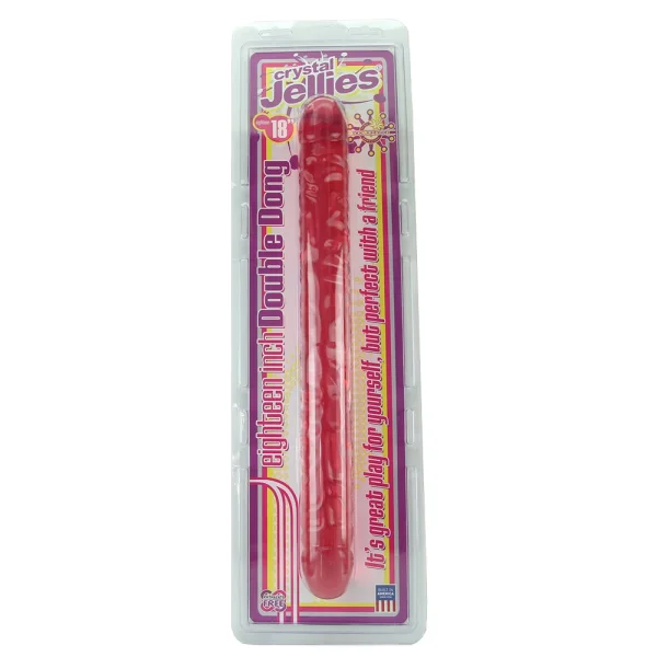 Crystal Jellies Double Dong Pink 18 inch