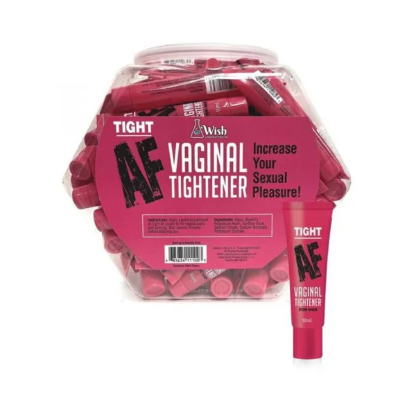 Oral Sex Products: Tight Af Vaginal Tightener Cream 65-piece Fishbowl Display