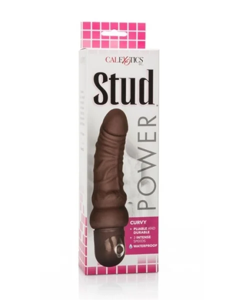 Power Stud Curvy - Brown - 6.7 Inch