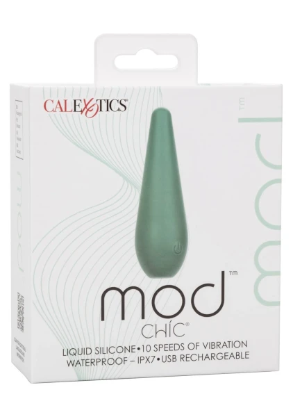 Mod Chic Rechargeable Waterproof Silicone Clitoral Stimulator By CalExotics - Green