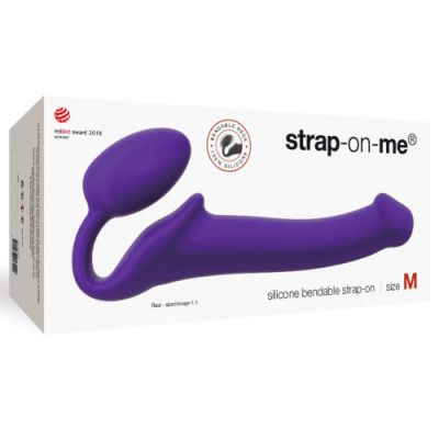 Strap on Me Semi Realistic Bendable Strap On Purple Medium