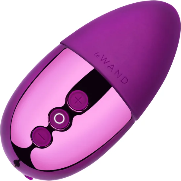Le Wand Chrome Point Vibrator - Dark Cherry