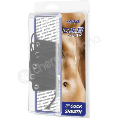 C B Gear 3 Fully Adjustable Black Cock Sheath
