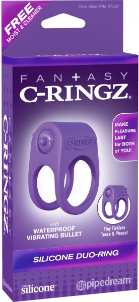 Silicone Duo Vibrating Cock Ring