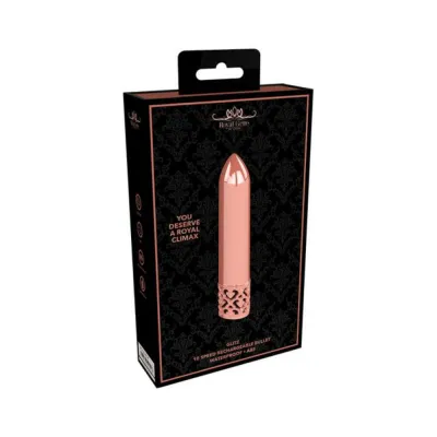 Royal Gems Glitz Abs Rechargeable Bullet Rose Gold