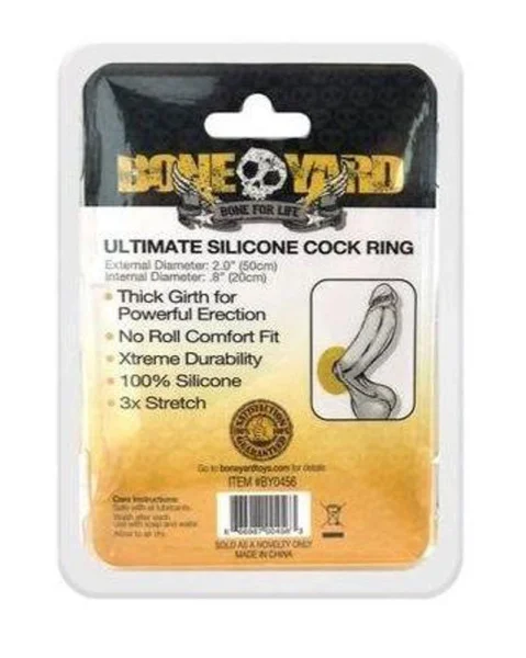 Ultimate Silicone Cock Ring Yellow