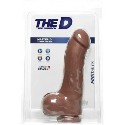 The D The Master D 12 inches Dildo with Balls Tan