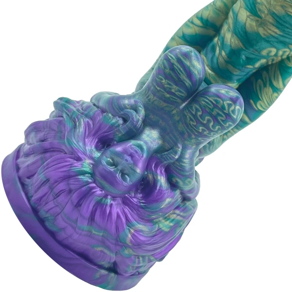 The Futanari 9.5" Silicone Fantasy G-Spot Dildo By Uberrime - Mardi Gras